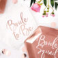 partybox bridal rosa gold set de mesa